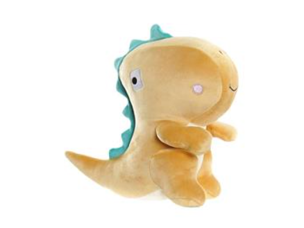 Peluche Dinosaurio en color Ocre